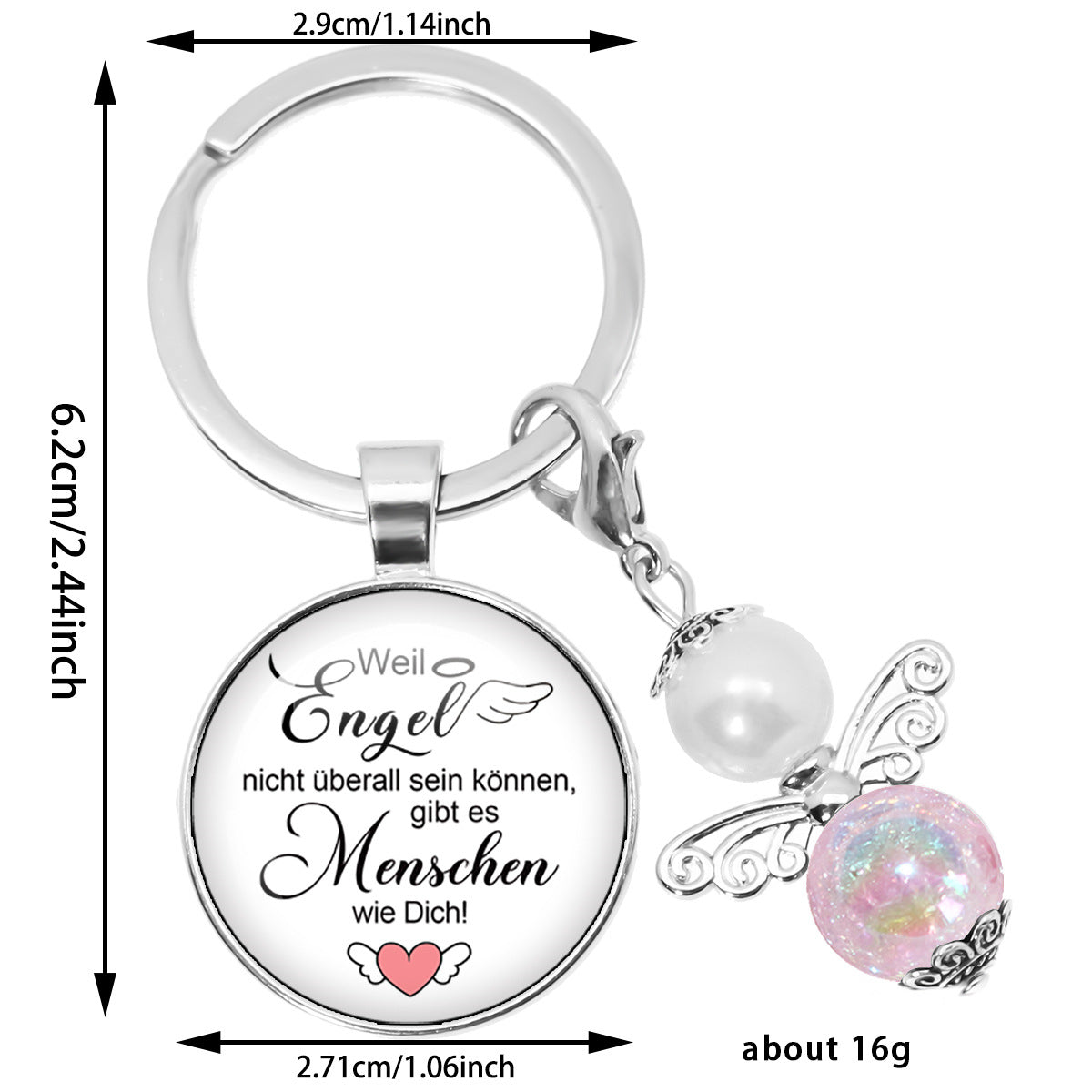 Wholesale  Engel Angel-like Person Metal Keychain