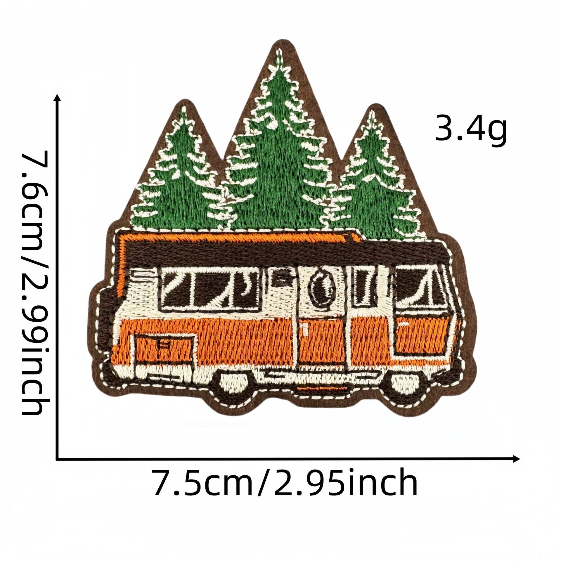 Wholesale  Cartoon Outdoor Scenery Embroidery Cloth DIY Patches Stickers