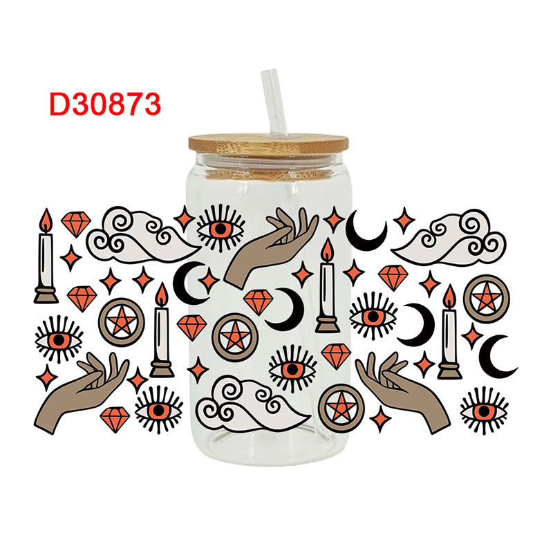 Wholesale Devil's Eye series 16oz Cup UV DTF Wraps