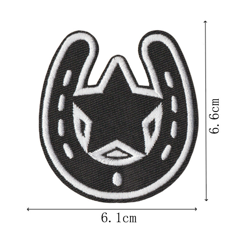 Wholesale Cartoon Denim Embroidered Patch Set Of 16 Iron On et Decor Craft Supply