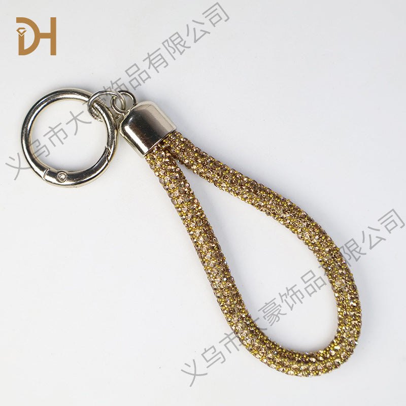 Wholesale Colorful Rainbow Diamond Pendant Rhinestone Keychain