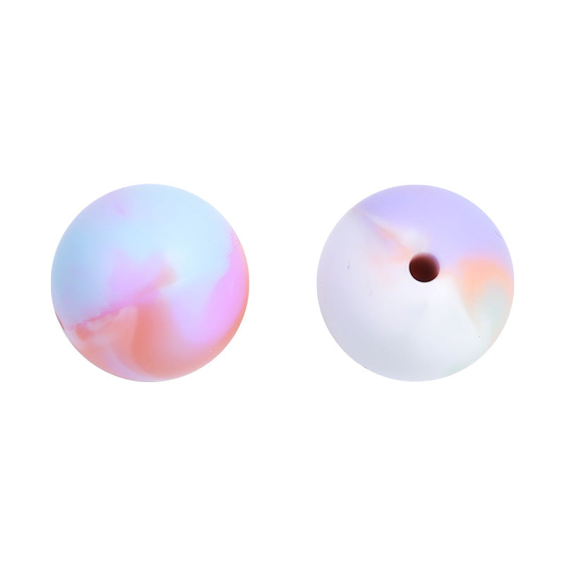 Wholesale 100PCS/PACK Sweet Candy Color Silicone Beads