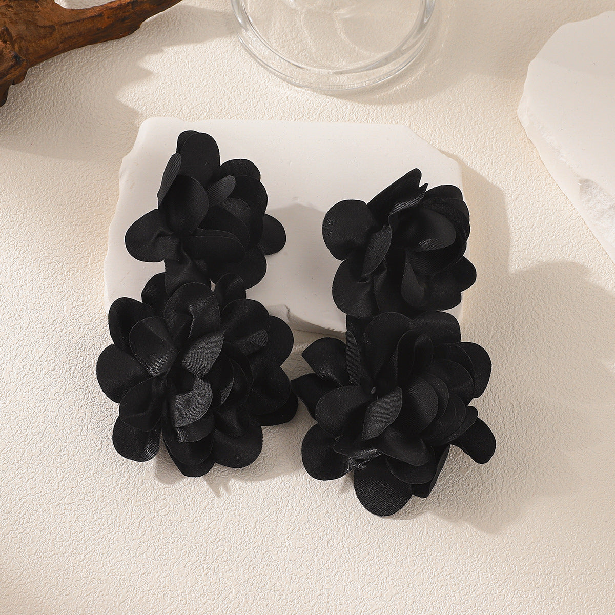 Wholesale Multi colored flower Valentine' s Day earrings
