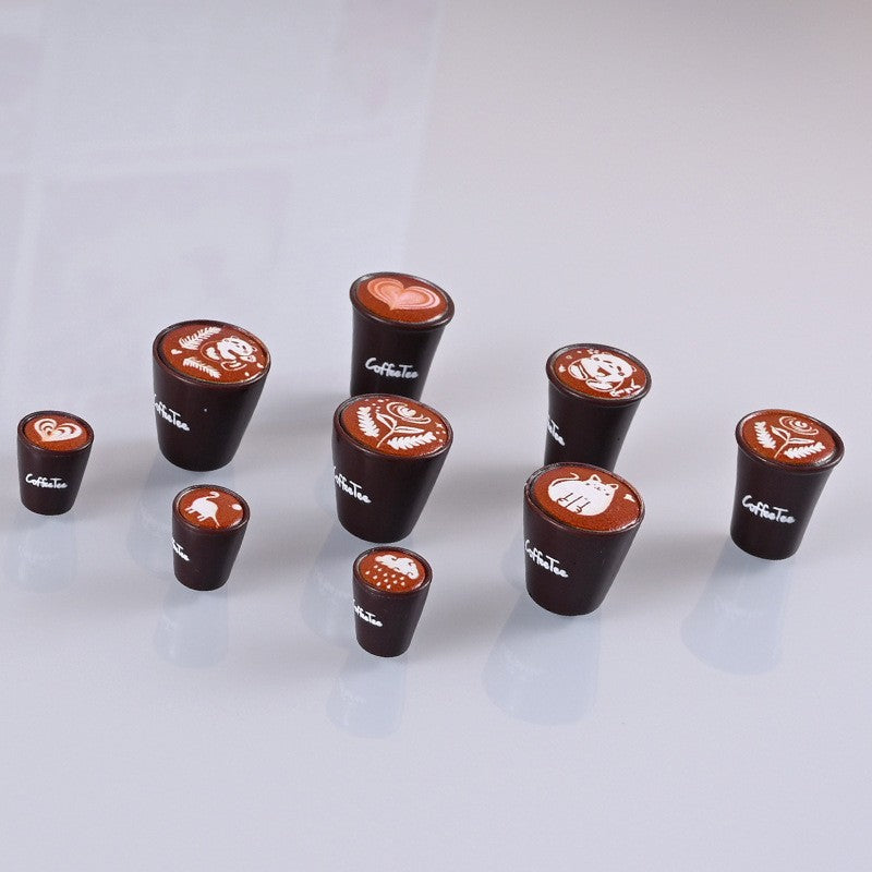 Wholesale 10pcs Floral coffee cups food toys Doll Accessories
