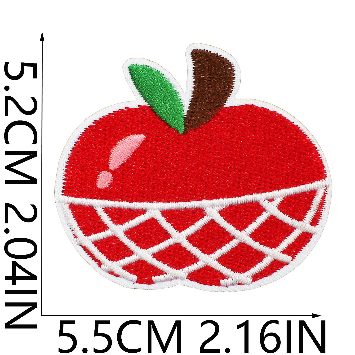 Wholesale Cartoon Apple Embroidered Fabric Patch Apple Cake Patch