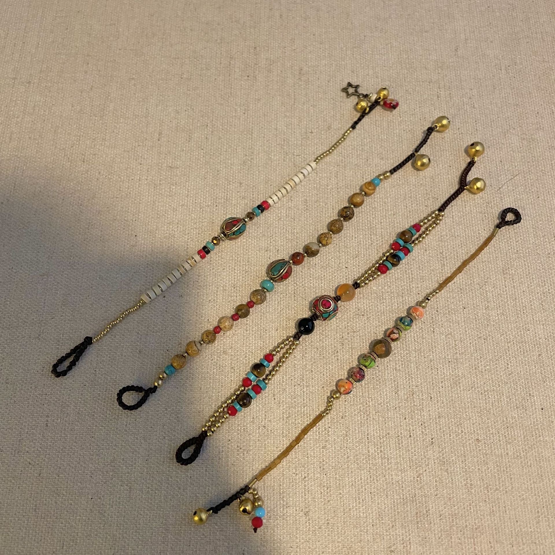 Wholesale Retro Niche Beaded Natural Stone and Wood Bracelet