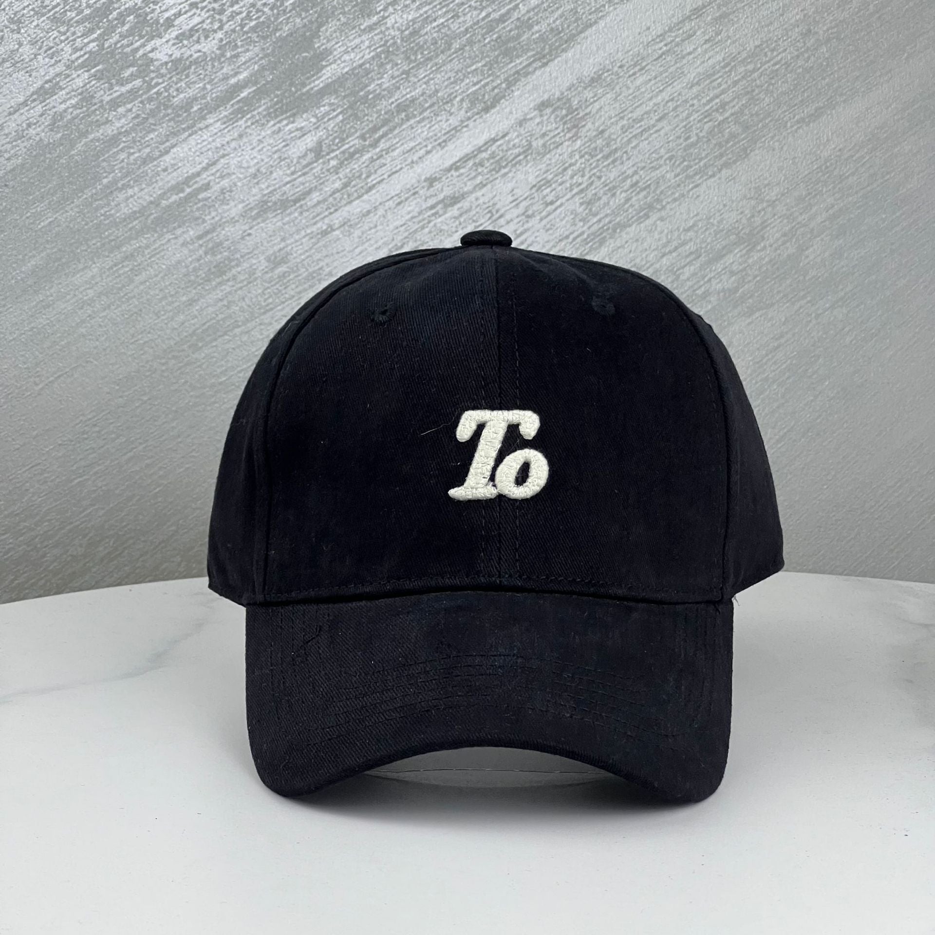 Wholesale Frosted Letter Embroidered Cotton Baseball Caps