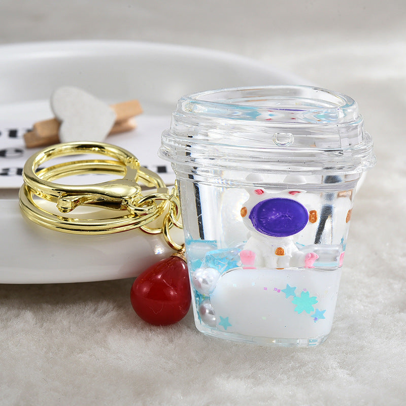 Spaceman de dibujos animados al por mayor en arenas acrílicas de pozos de aceite