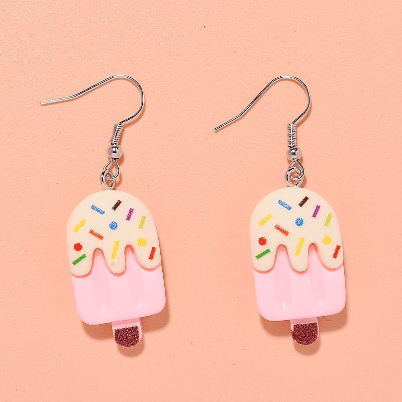 Wholesale Cartoon Cute Creative Simulation Popsicle Color Earrings