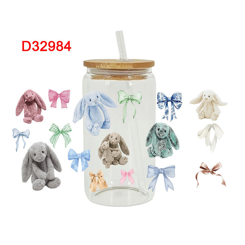 Wholesale Crystal Sticker 16oz Cup UV DTF Wraps 16oz Cup UV DTF Wraps