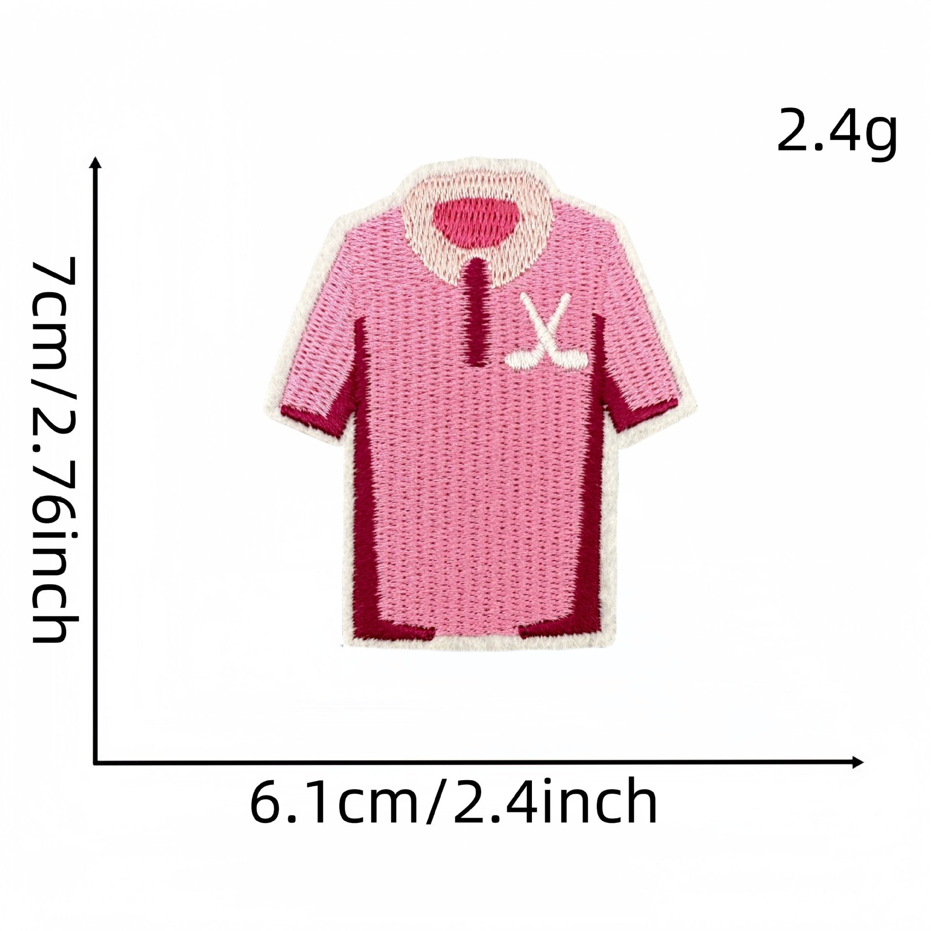 Wholesale Cartoon Sports Golf Pink Series Embroidery DIY Patches