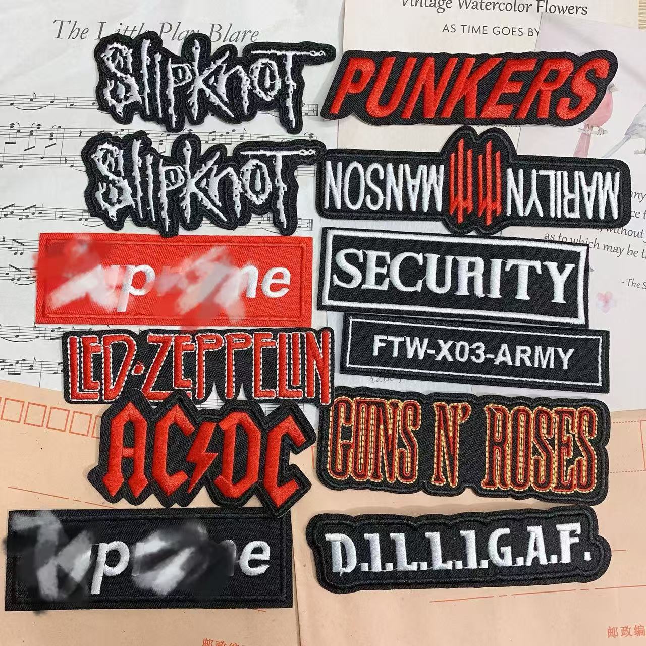 Wholesale 10pcs  clothes patch decorative shoes and hats embroidery cloth stickers