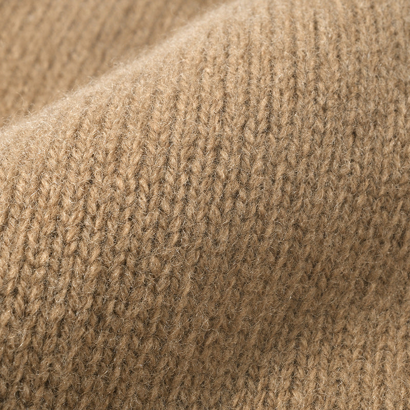 Wholesale Wool Striped Autumn and Winter Fashionable Knitted Warm and Thick Versatile Ear Protection Woolen Hat