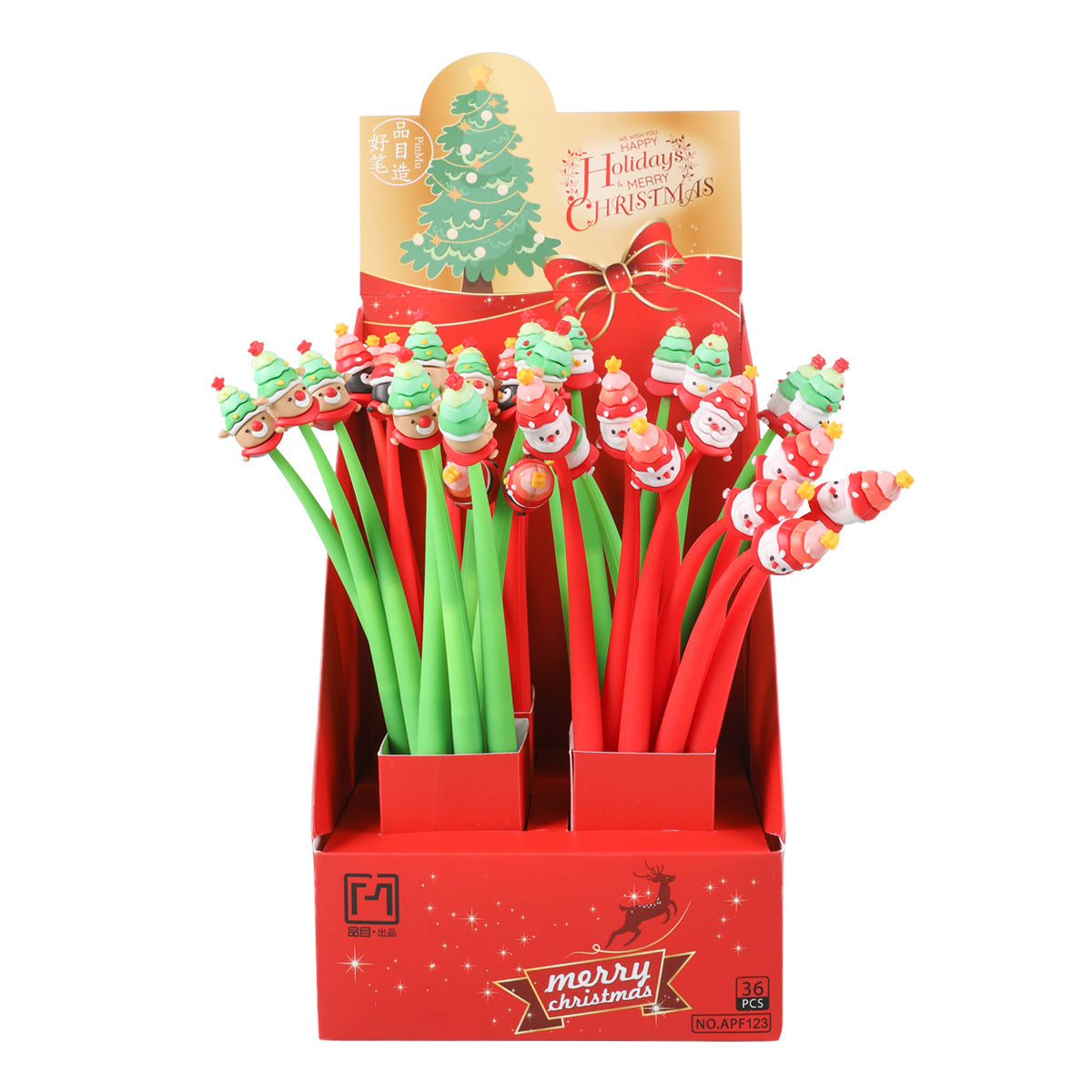Wholesale Cartoon Christmas Plastic Gel Pen