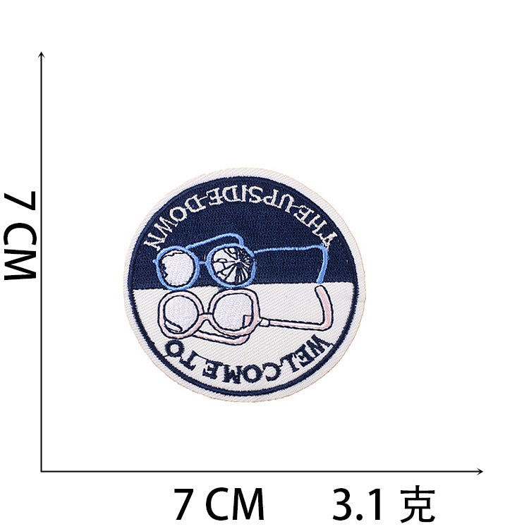 Wholesale Modern Iron On Embroidered Patch Set Astronaut Spaceship Cartoon Mushroom Designs Trendy Clothing Accessory For Gift Resale