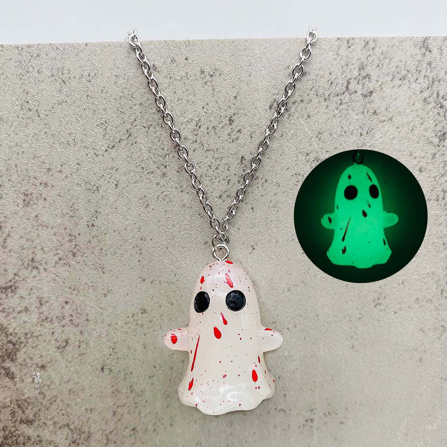 Wholesale  3D Glow-in-the-Dark Ghost Pumpkin Candy Corn Pendant Earrings
