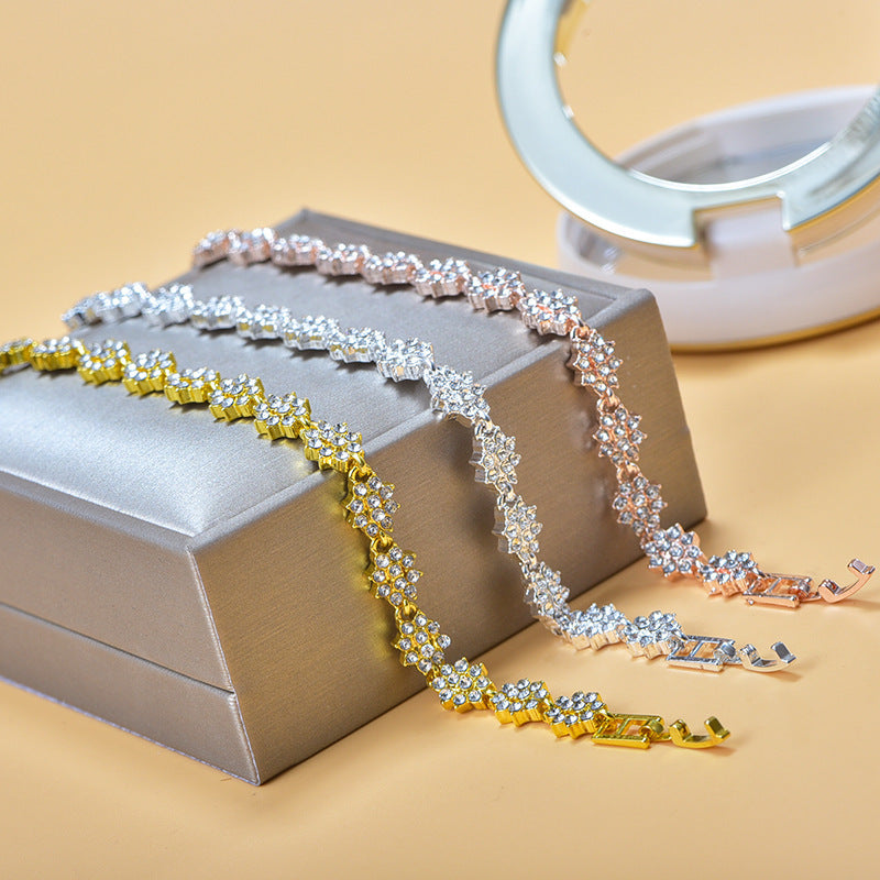 Wholesale Heart Diamond Alloy Bracelet