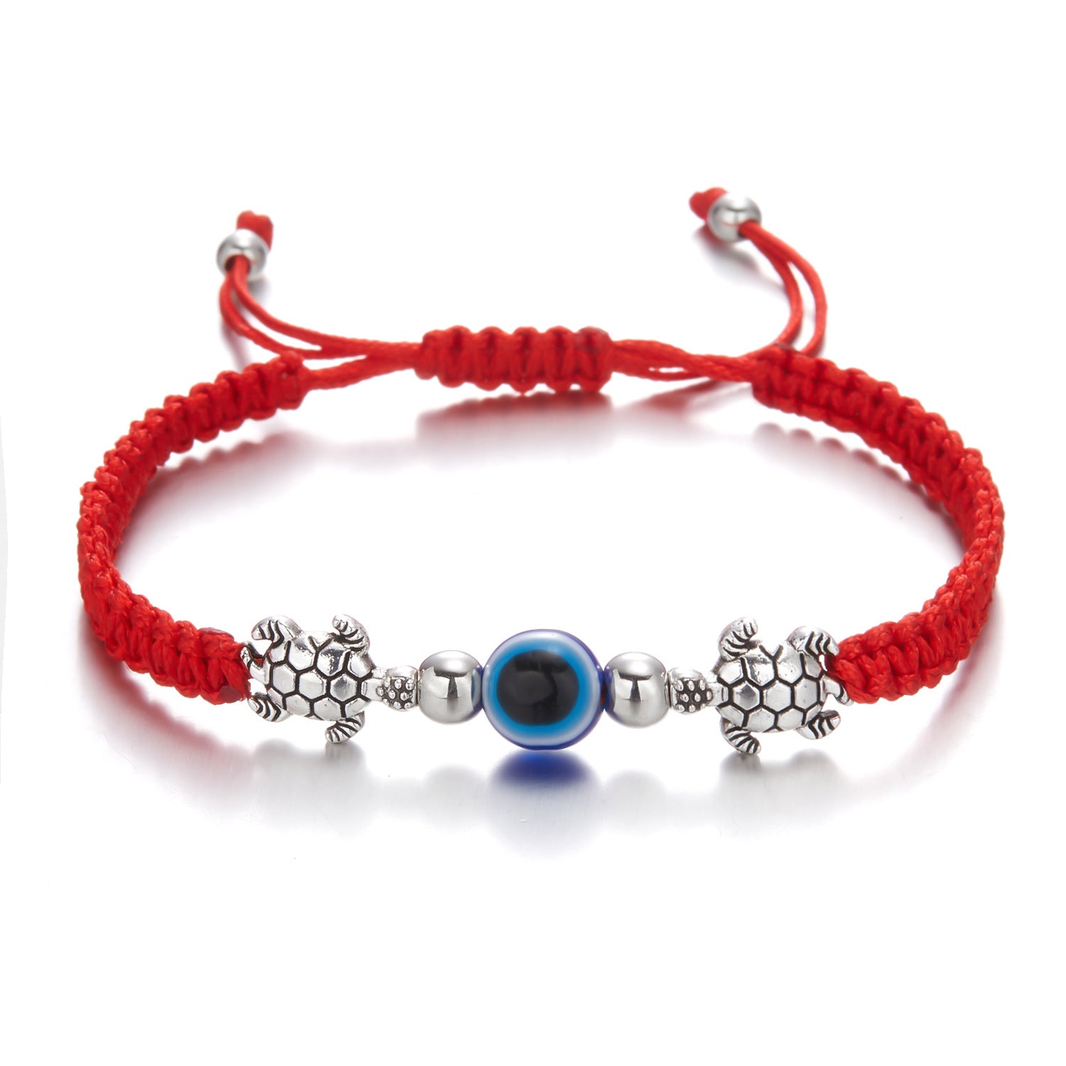 Wholesale Butterfly Devil Eyes Braided Adjustable Bracelet