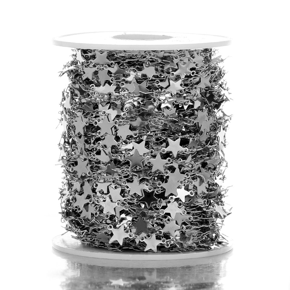 Wholesale DIY Stainless Steel Five-pointed Star Jewelry Chain