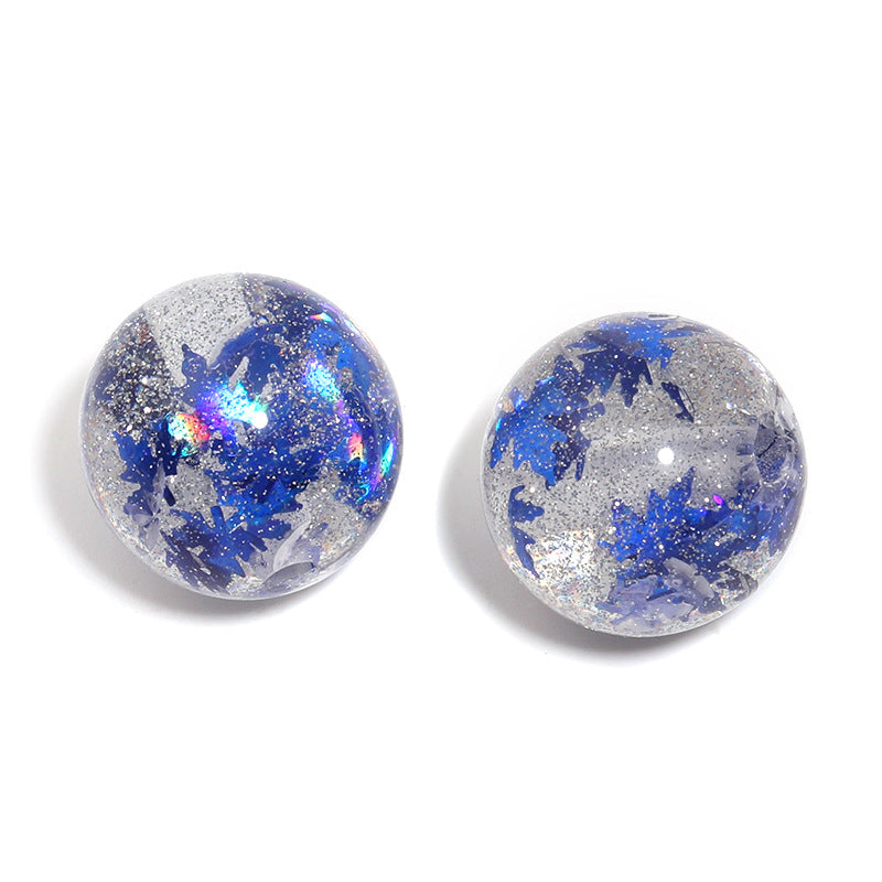 Wholesale 200pcs A variety of colorful sequins resin fine flash through hole beads