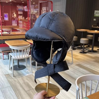 Wholesale Winter Warm Ultra-light Down Hat Scarf Windproof Thickened Ear Protection Hat