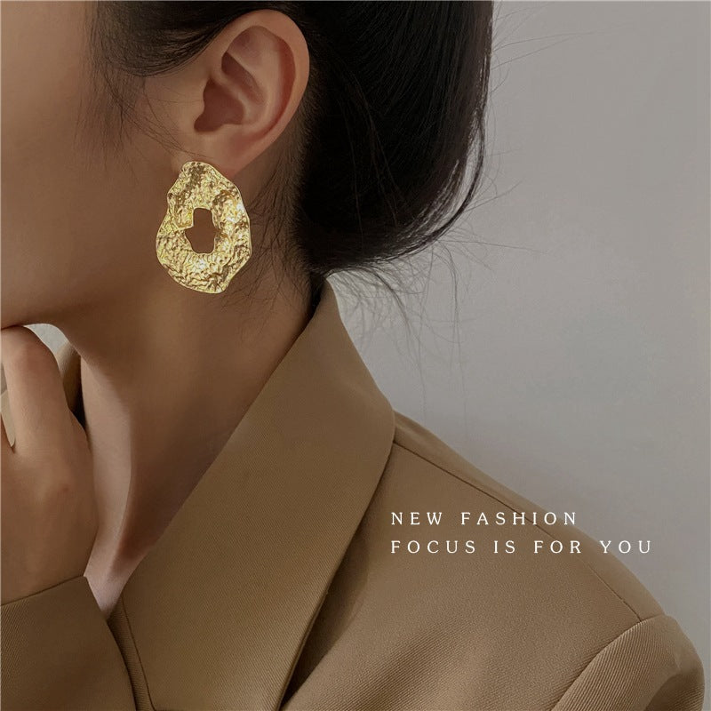 Wholesale Irregular Metal Earrings