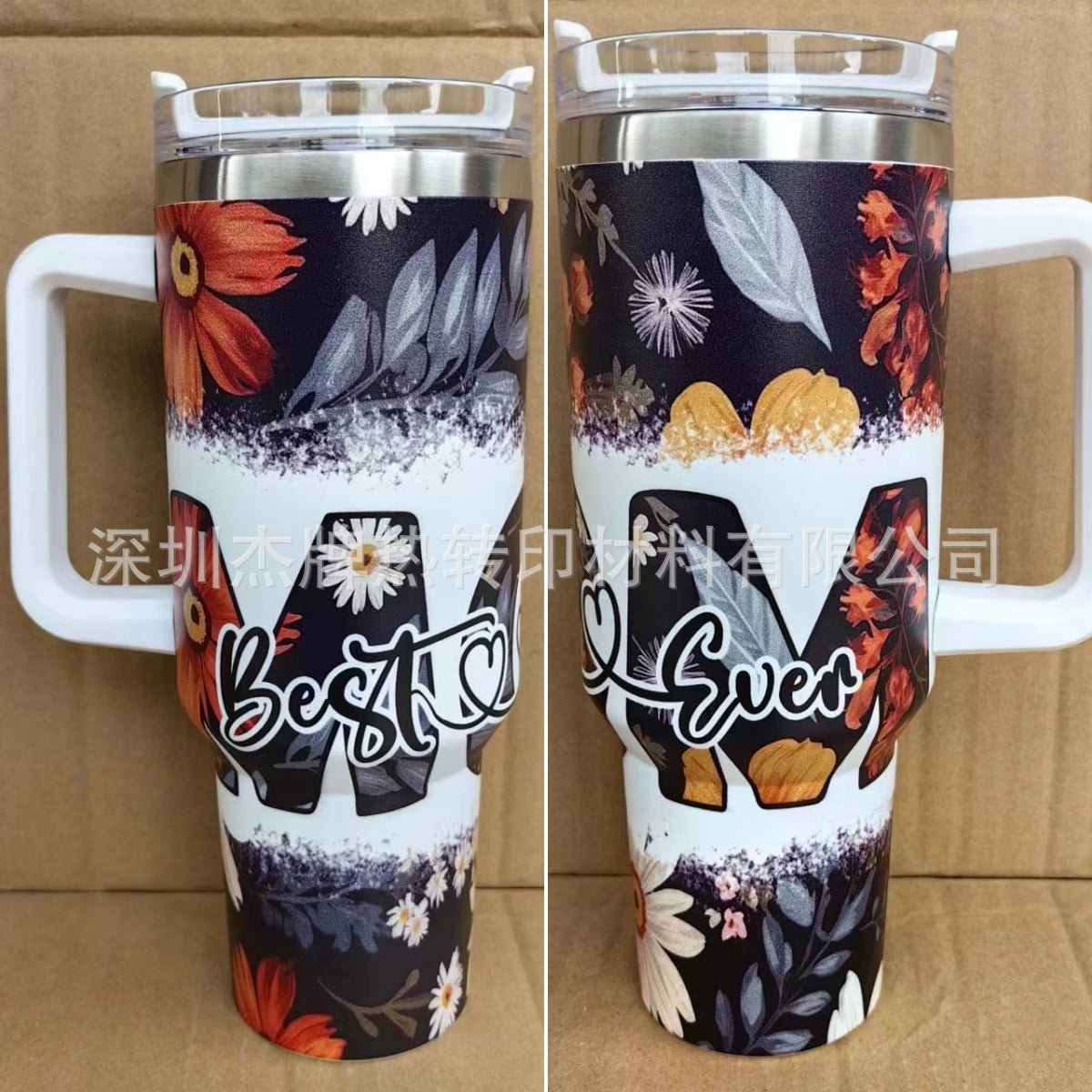 Wholesale Mother's Day Series 40oz Car Handle Large Capacity Ice Bomber Cup