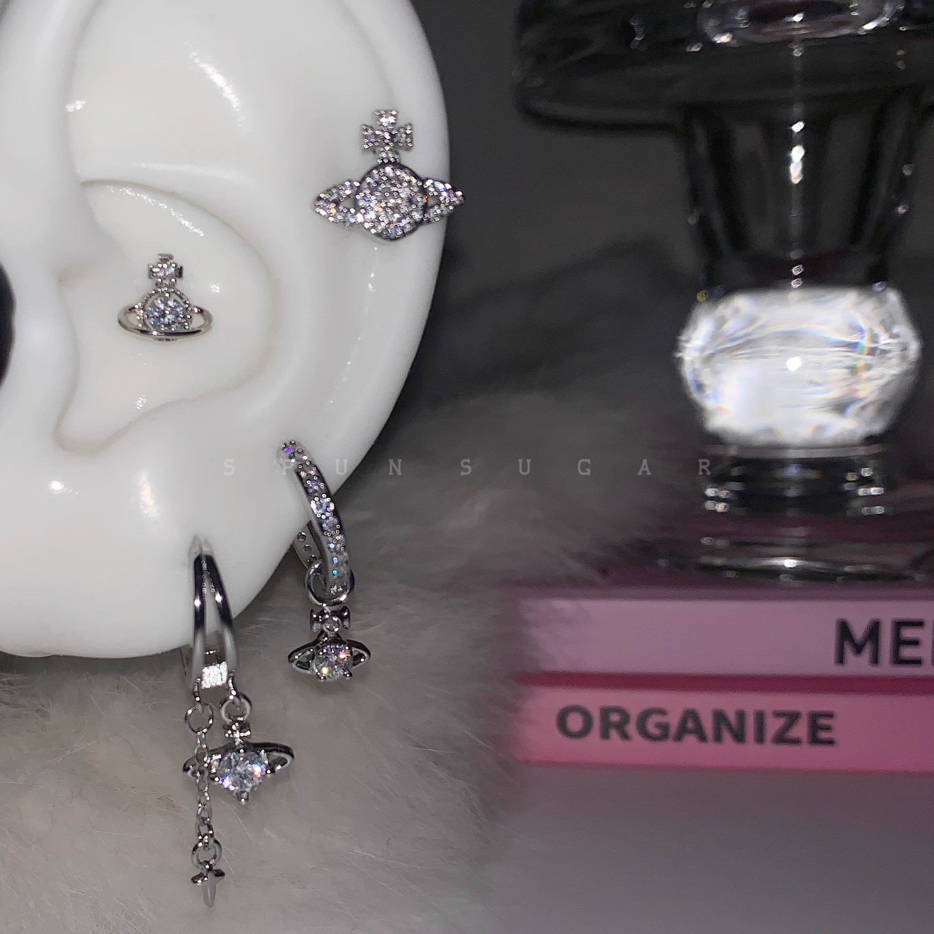 Wholesale Saturn Ear Bone Nail Medical Titanium Steel Ear Snail Sleep Free Earrings Ear Buckle