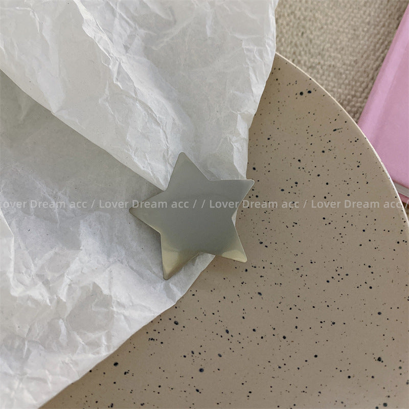 Wholesale Pentagonal Star Mixed Material Hair Clips