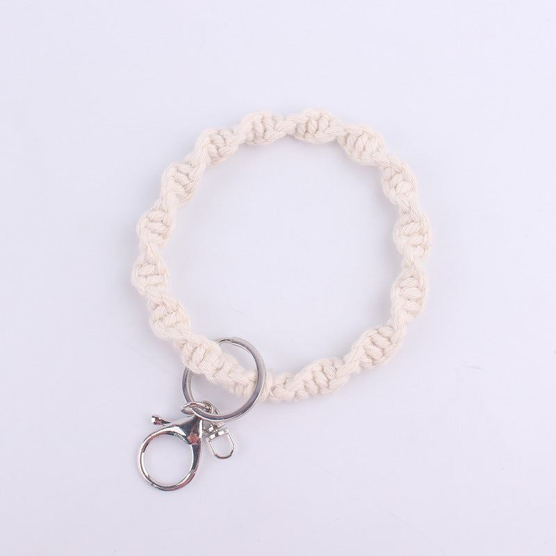 Wholesale Handwoven Cotton Rope Keychain