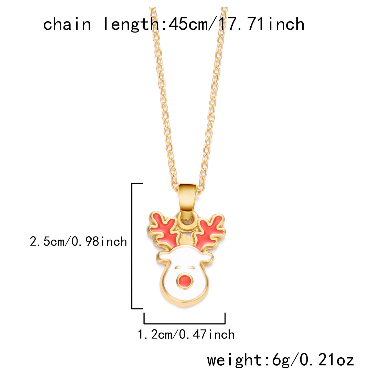 Wholesale Christmas Dopamine Colored Necklace