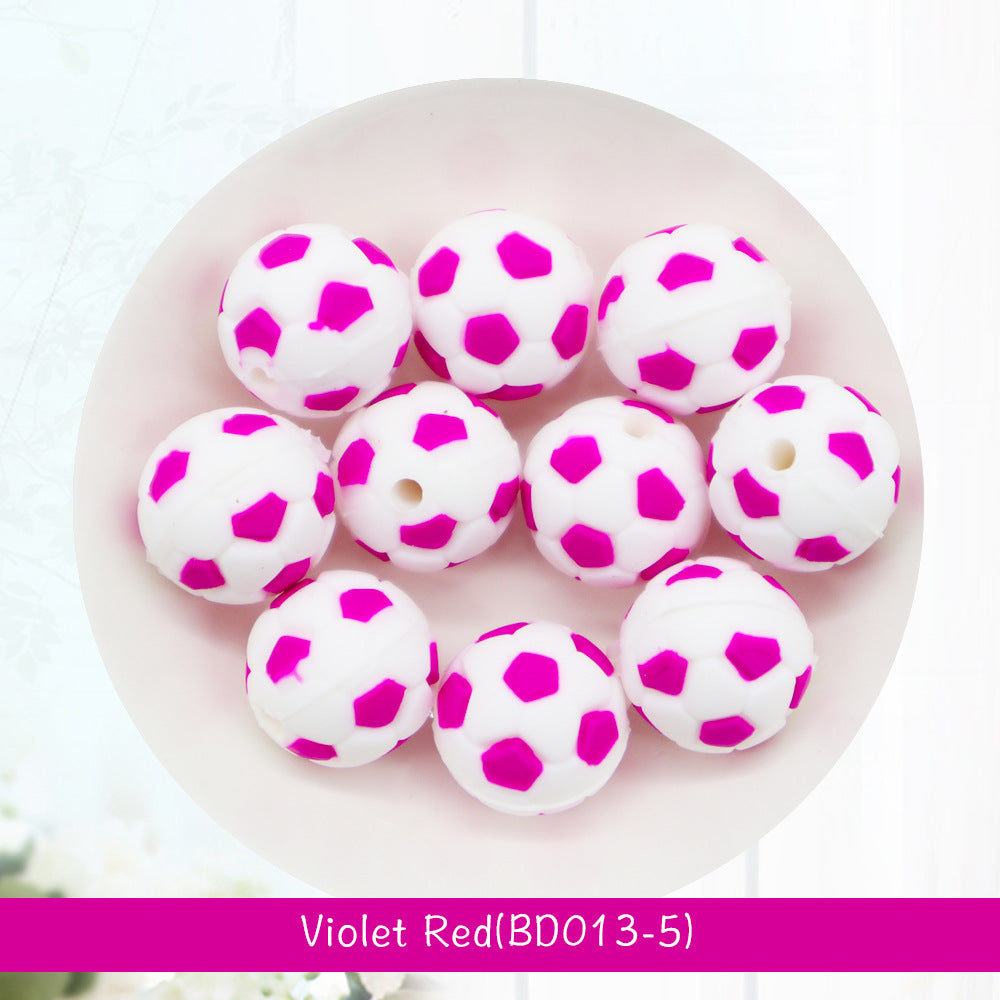 Al por mayor 100pcs/paquete de fútbol de 15 mm de silicona molares redondos