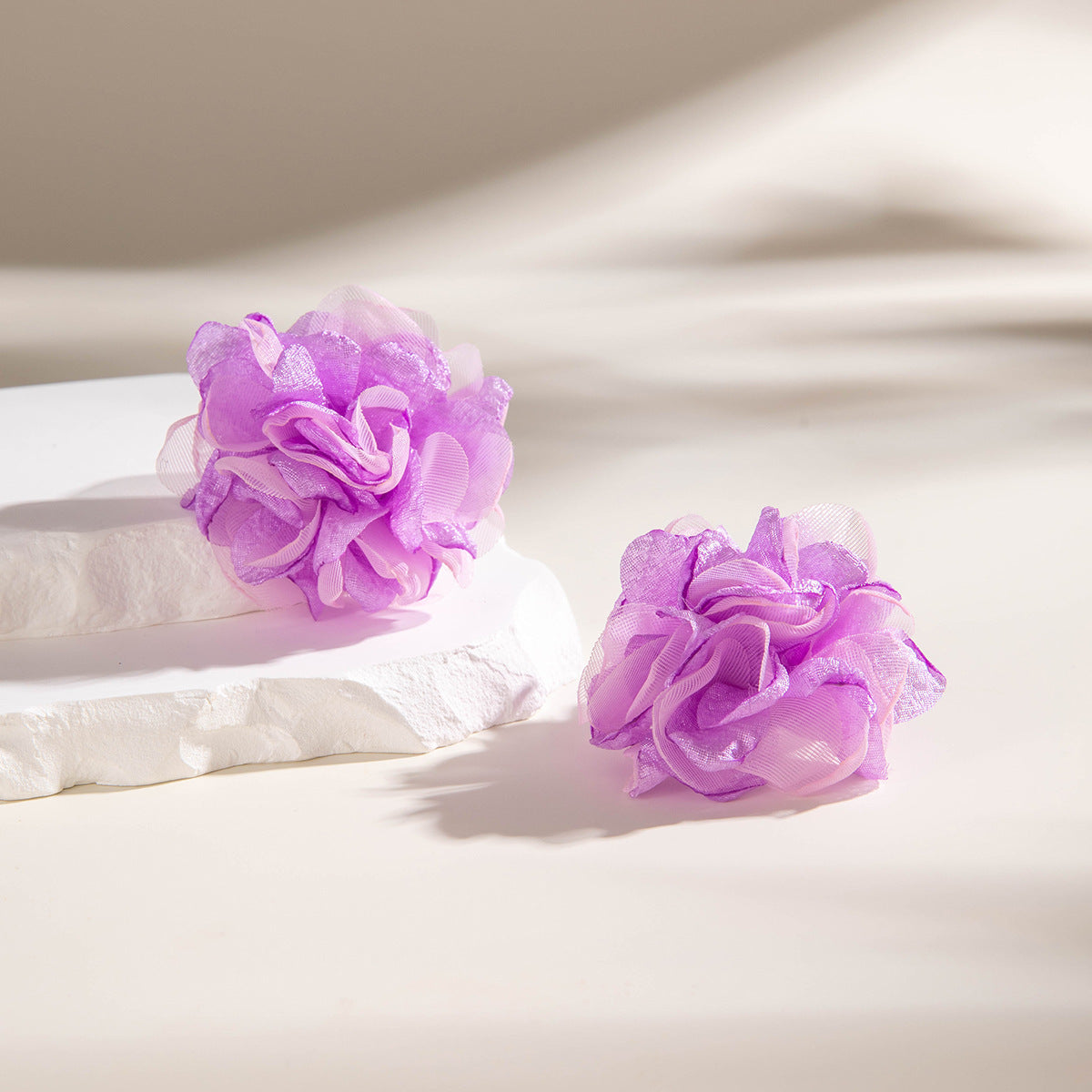 Wholesale 10PCS/Pack purple oval turquoise earrings  rose flower earrings earrings women