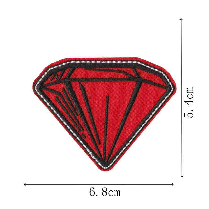 Wholesale Cartoon Denim Series Embroidered Cloth Patches Sports Decorative Patches