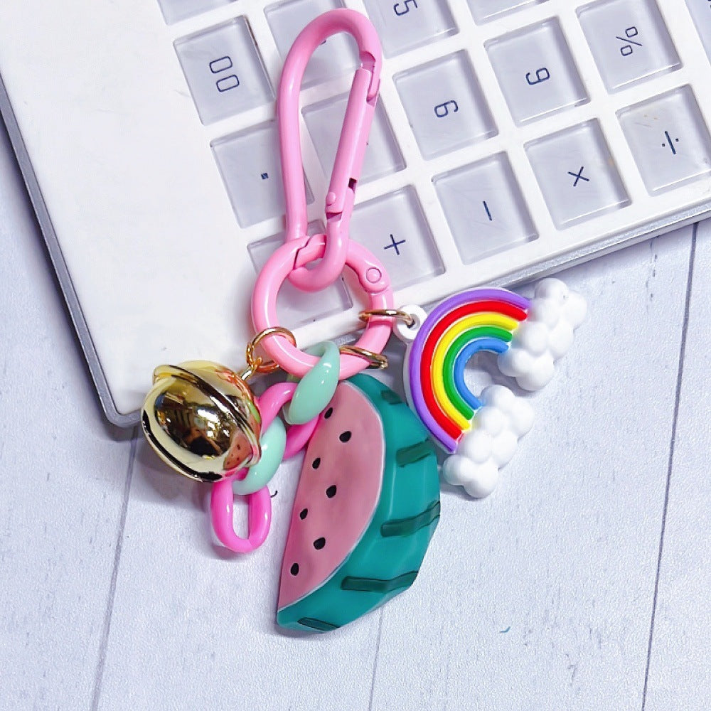 Wholesale Cute Creative Resin Fruit Keychain