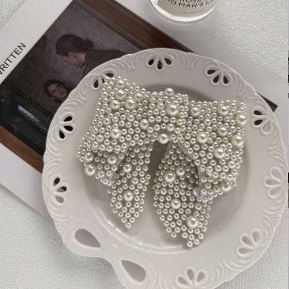 Wholesale Fashion Sweet Pearl Bow Hairpin