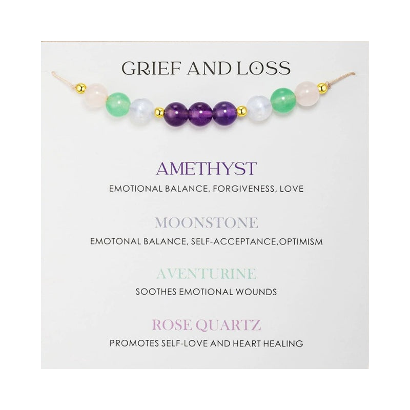 Wholesale Natural stone red patterned stone bead adjustable healing bracelet