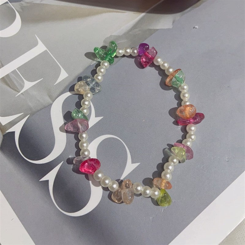 Wholesale Personalized irregular natural gravel bracelet