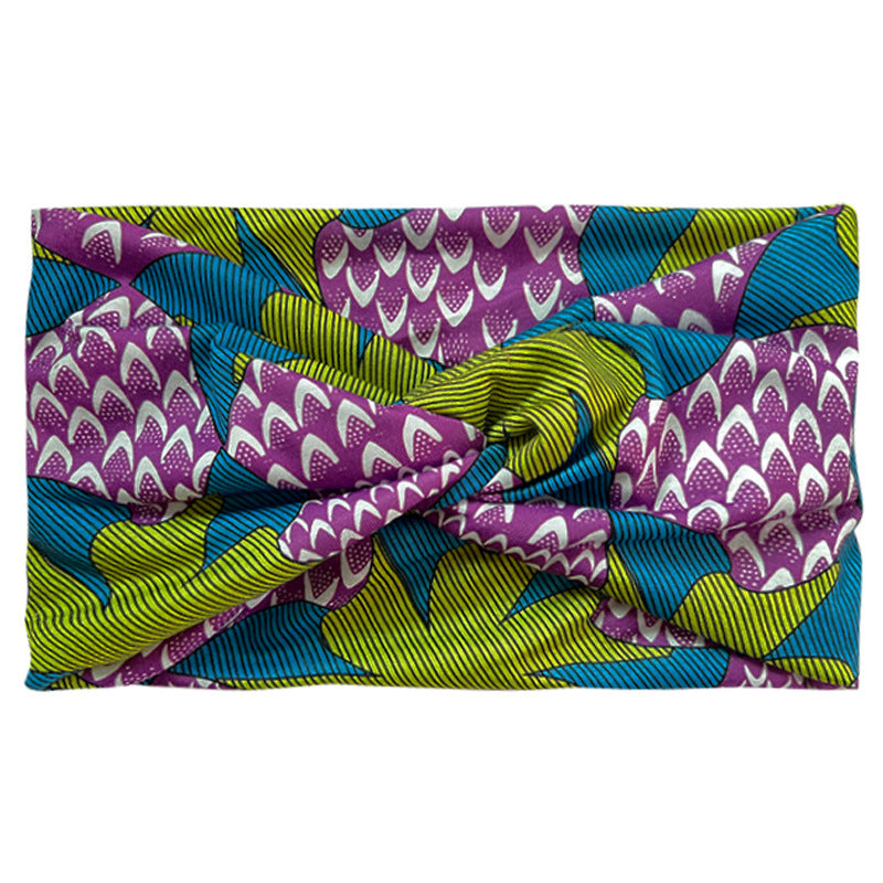 Wholesale Bohemian Yoga Sports Wide Anti sweat Stingy Cotton Headband