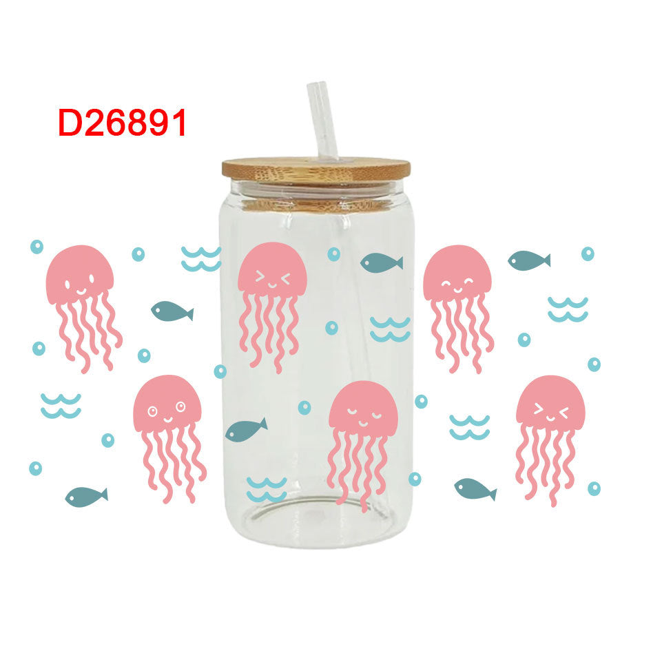 Wholesale UV Transfer Paste Glass Crystal Label Crystal Paste 16OZ UV DTF WRAPS