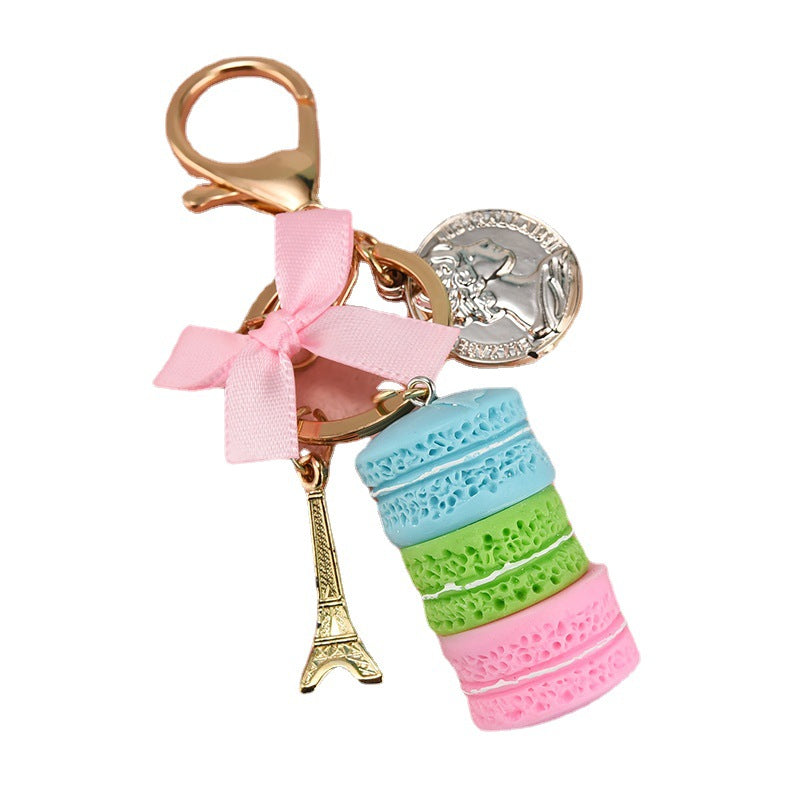 Wholesale Acrylic Macaron Cake Keychains