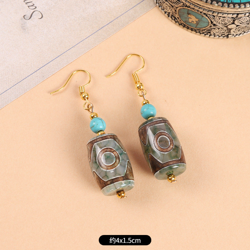 Wholesale Ethnic Style Retro Art Earrings