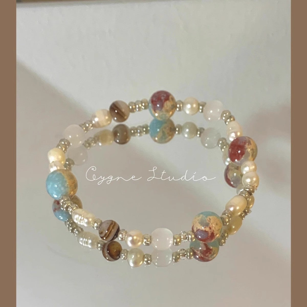 Wholesale Shoushan Stone Pearl Beaded Bracelet