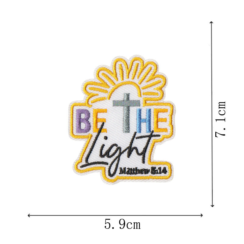 Wholesale Bible Verse Embroidered Iron On Patches Set Of 9 For ets Bags Hats Fashion Accessory For Resale