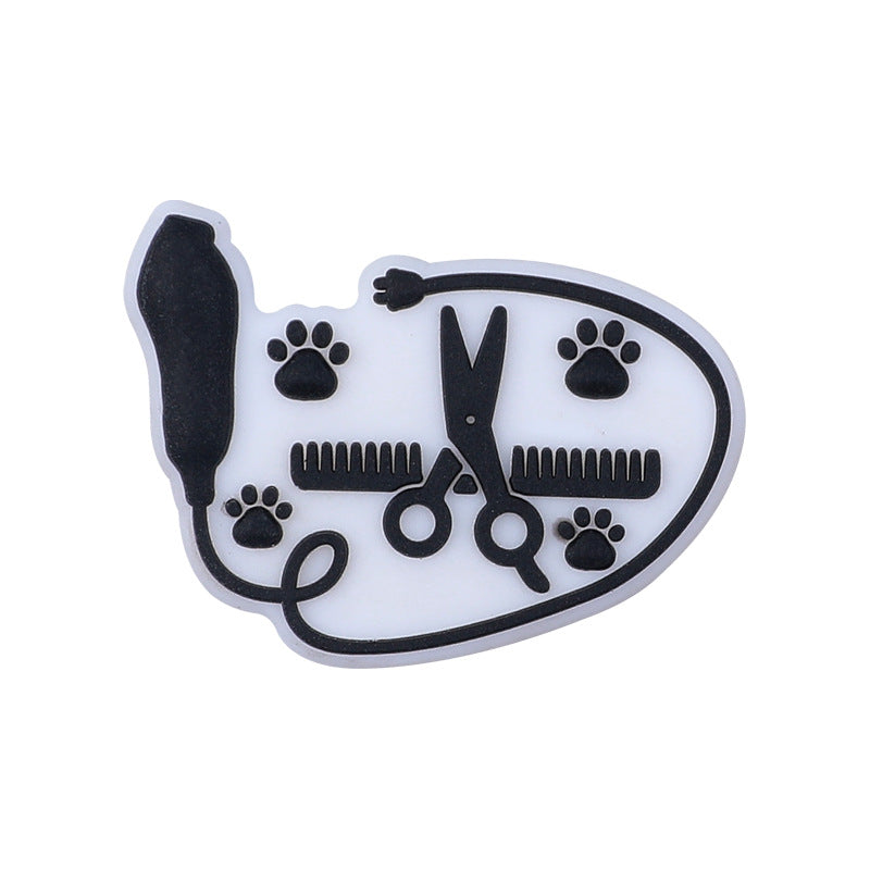 Wholesale 20pcs DIY Pet Grooming Silicone Beads