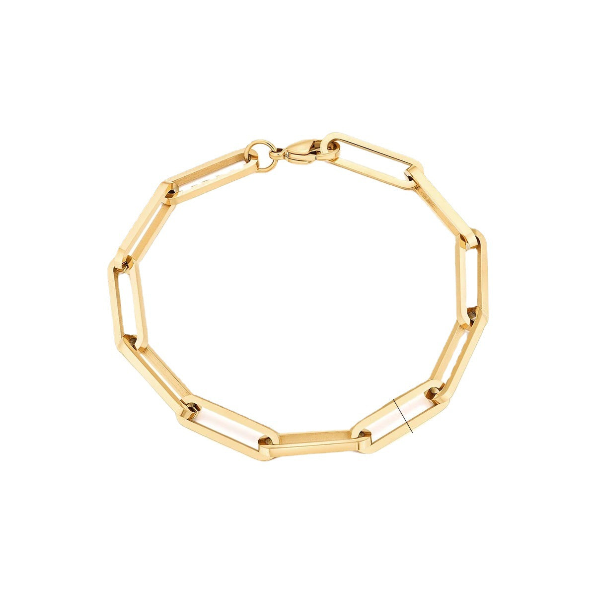 Cinturón de malla de malla de acero inoxidable al por mayor titanio de acero de oro pulsera ancha chapada