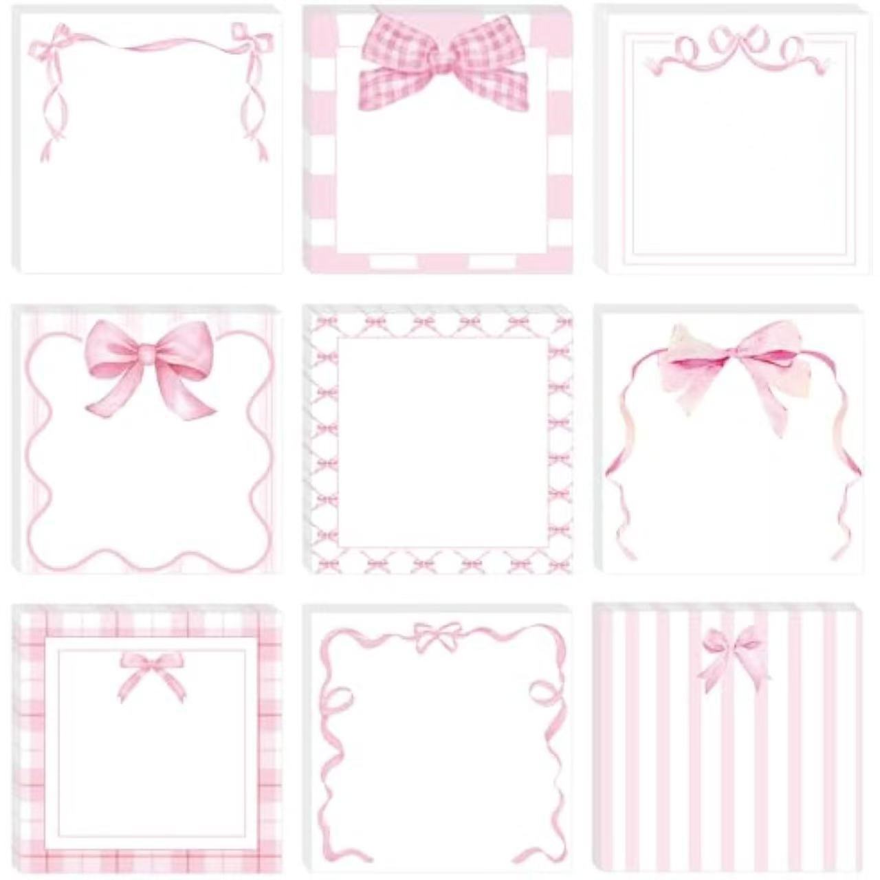Wholesale  Creative Sticky Notes Pink Bow Cute