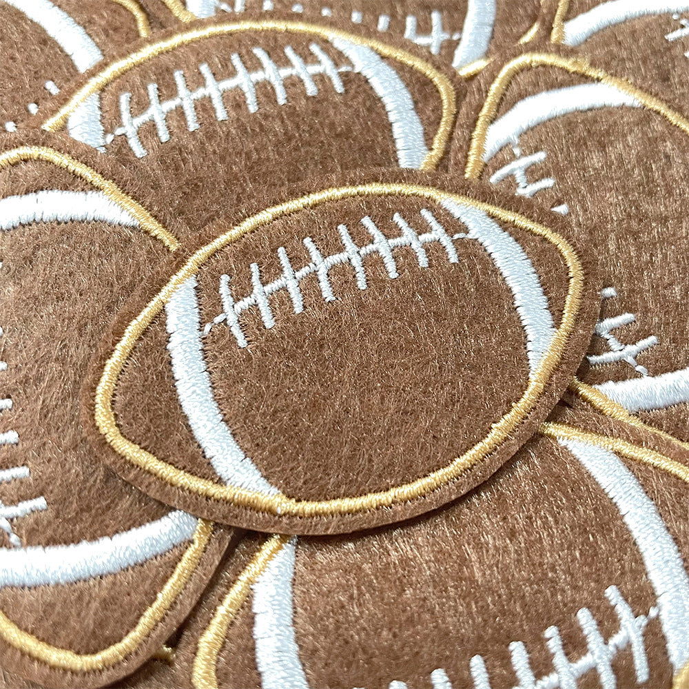 Wholesale Rugby Game Day Embroidered Iron On Patch Fashion Accessory DIY Gift