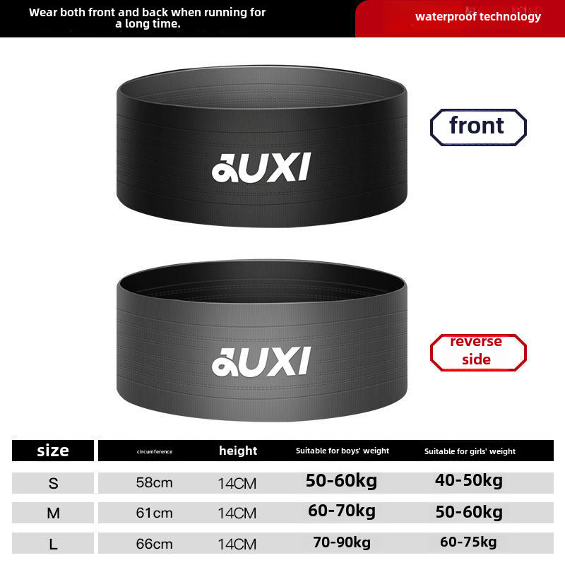 Wholesale Running waist bag multifunctional close-fitting outdoor invisible mobile phone bag men and women knitted water-repellent sports waist bag