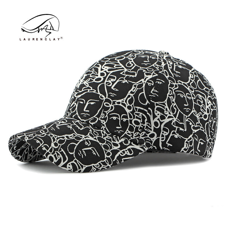 Wholesale Retro New Hard Top Graffiti Sun Protection Baseball Cap